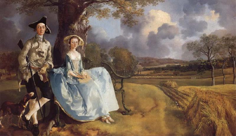 Thomas Gainsborough Mr and Mrs. Andrews oil painting image